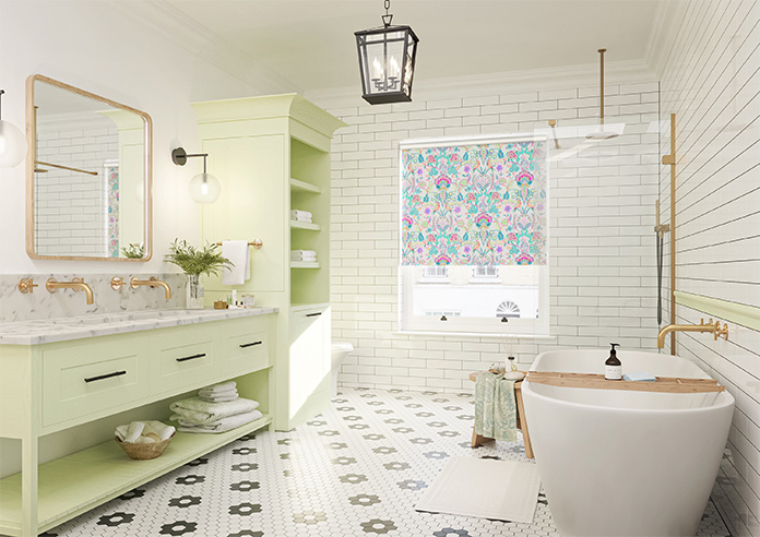 Bangalore, Turquoise - Twist&Fit Roller Blind - Image 7